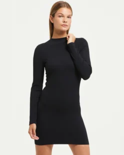 Abito corto manica lunga seamless