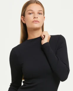 Abito midi manica lunga seamless