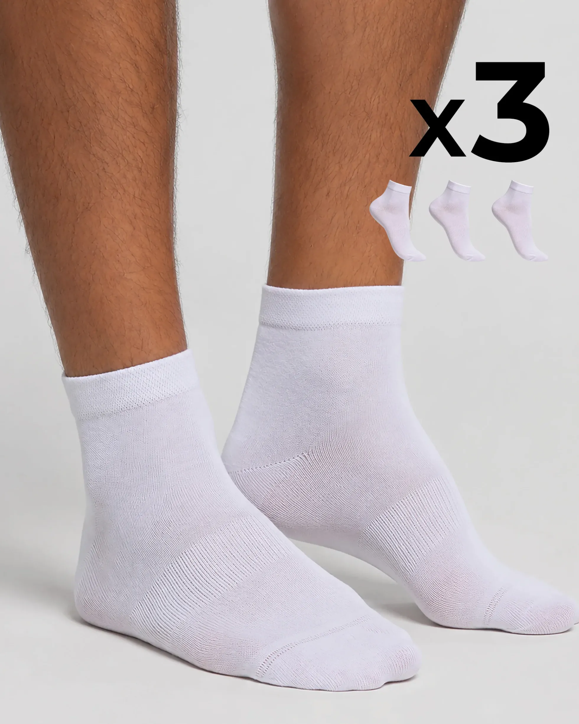 Bike socks cotone x3 Uomo