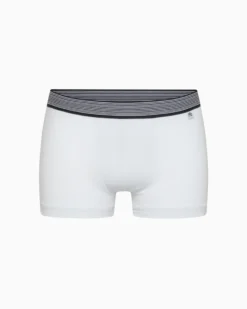Boxer bimbo in cotone organico con elastico a righe
