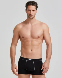 Boxer cotone con dettagli a contrasto
