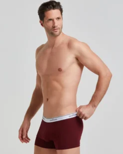 Boxer cotone con elastico a vista logato