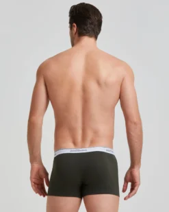 Boxer cotone con elastico a vista logato
