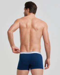 Boxer cotone con elastico a vista logato