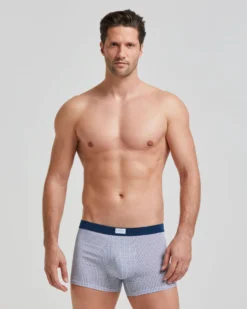 Boxer cotone motivo cravatteria