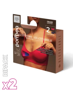 Brassiere seamless con spalline sottili X2