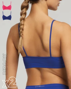Brassiere seamless con spalline sottili X2