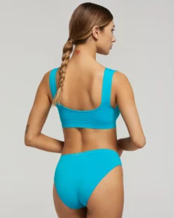 Brassiere spalla larga seamless con dettaglio femminile