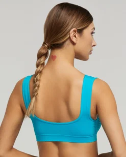 Brassiere spalla larga seamless con dettaglio femminile