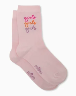 Calza bimba Tilde con scritta jacquard
