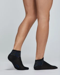 CALZA CORTA COTONE GREGORIO CON MOTIVO CHEVRON A POIS