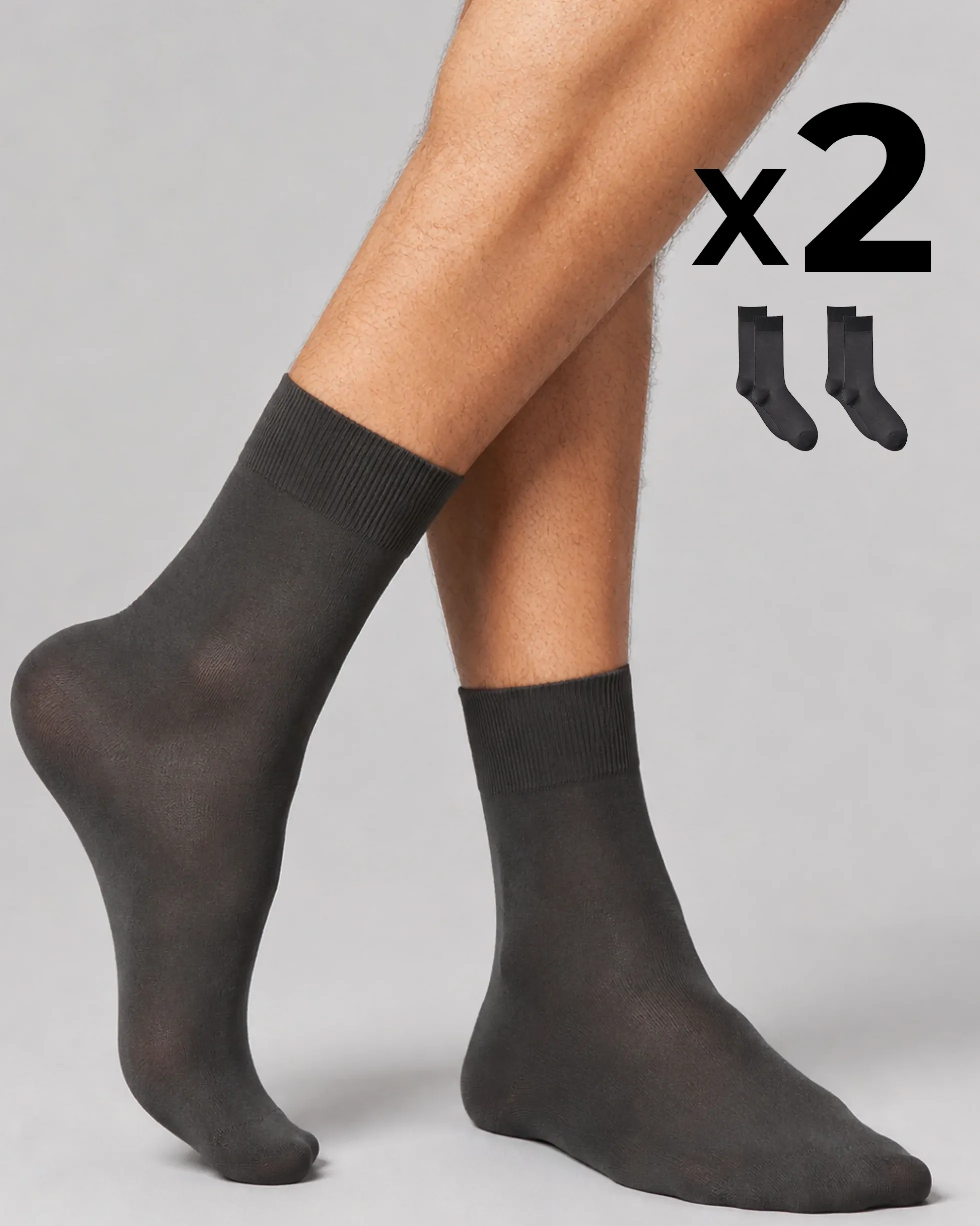 Calza corta Soft Fresh in viscosa X2