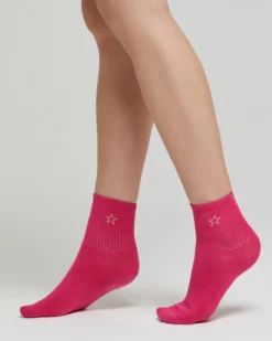 Calza cotone Anastasia con disegno stella jacquard