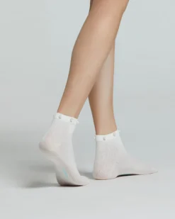 CALZA COTONE MORGANA CON PERLE