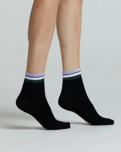 CALZA COTONE STERLIZIA FANTASIA A RIGHE MULTICOLOR