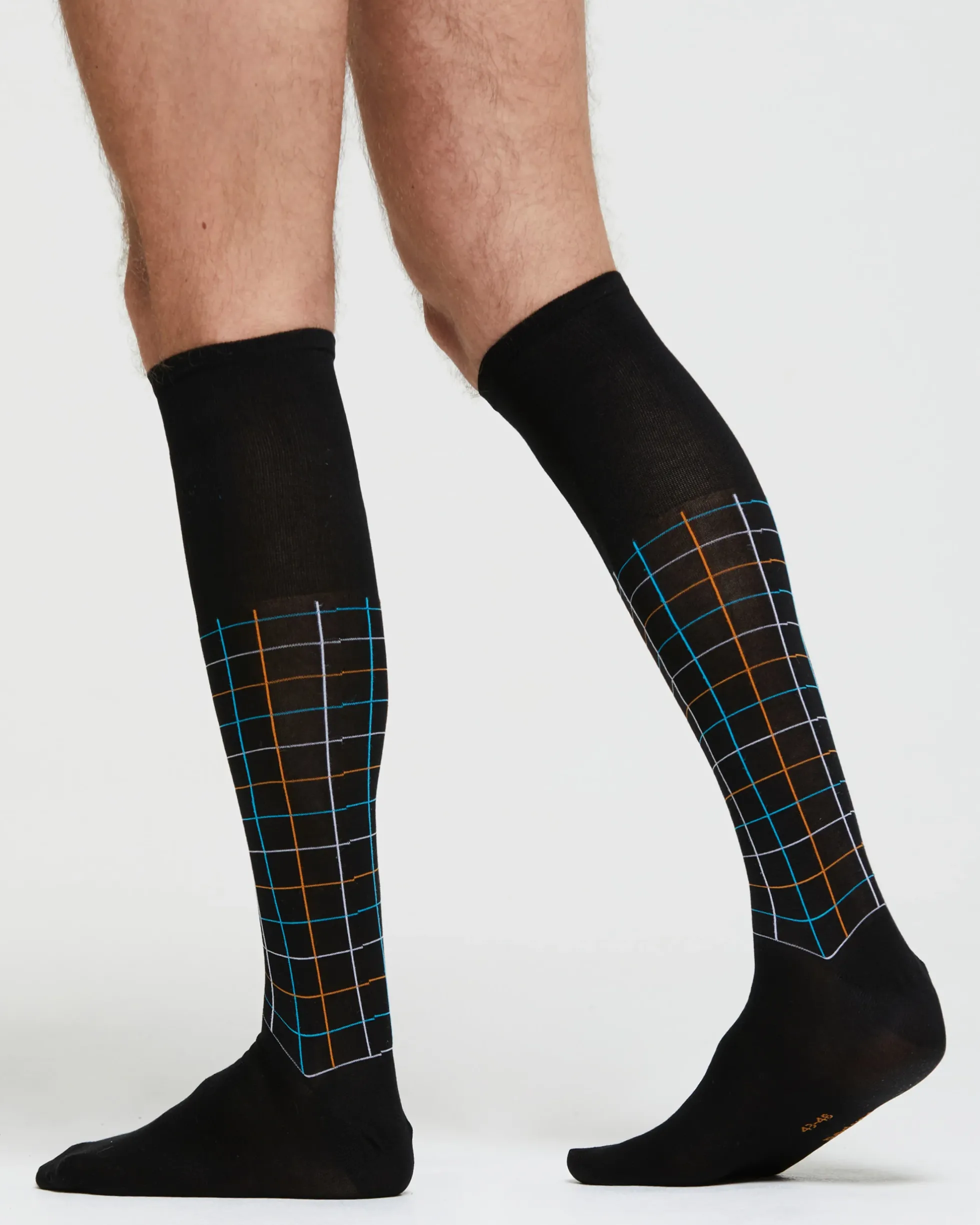 CALZA LUNGA COTONE MARCO FANTASIA QUADRETTATA