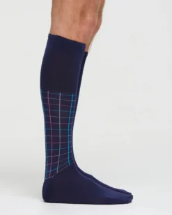 CALZA LUNGA COTONE MARCO FANTASIA QUADRETTATA