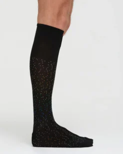 CALZA LUNGA COTONE NICOLÒ DISEGNO A POIS IRREGOLARI MULTICOLOR