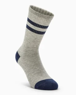 Calza tennis Argo cotone con righe a contrasto