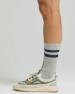 Calza tennis Argo cotone con righe a contrasto