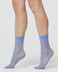 CALZINO VELATO NATALIE CON MICRO MOTIVI ROMBI