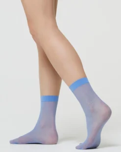 CALZINO VELATO NATALIE CON MICRO MOTIVI ROMBI