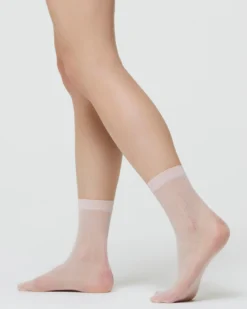 CALZINO VELATO NATALIE CON MICRO MOTIVI ROMBI