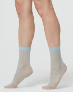 CALZINO VELATO NATALIE CON MICRO MOTIVI ROMBI