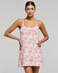Camicia da notte viscosa Coralli