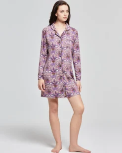 Camicia da notte viscosa Orchidea