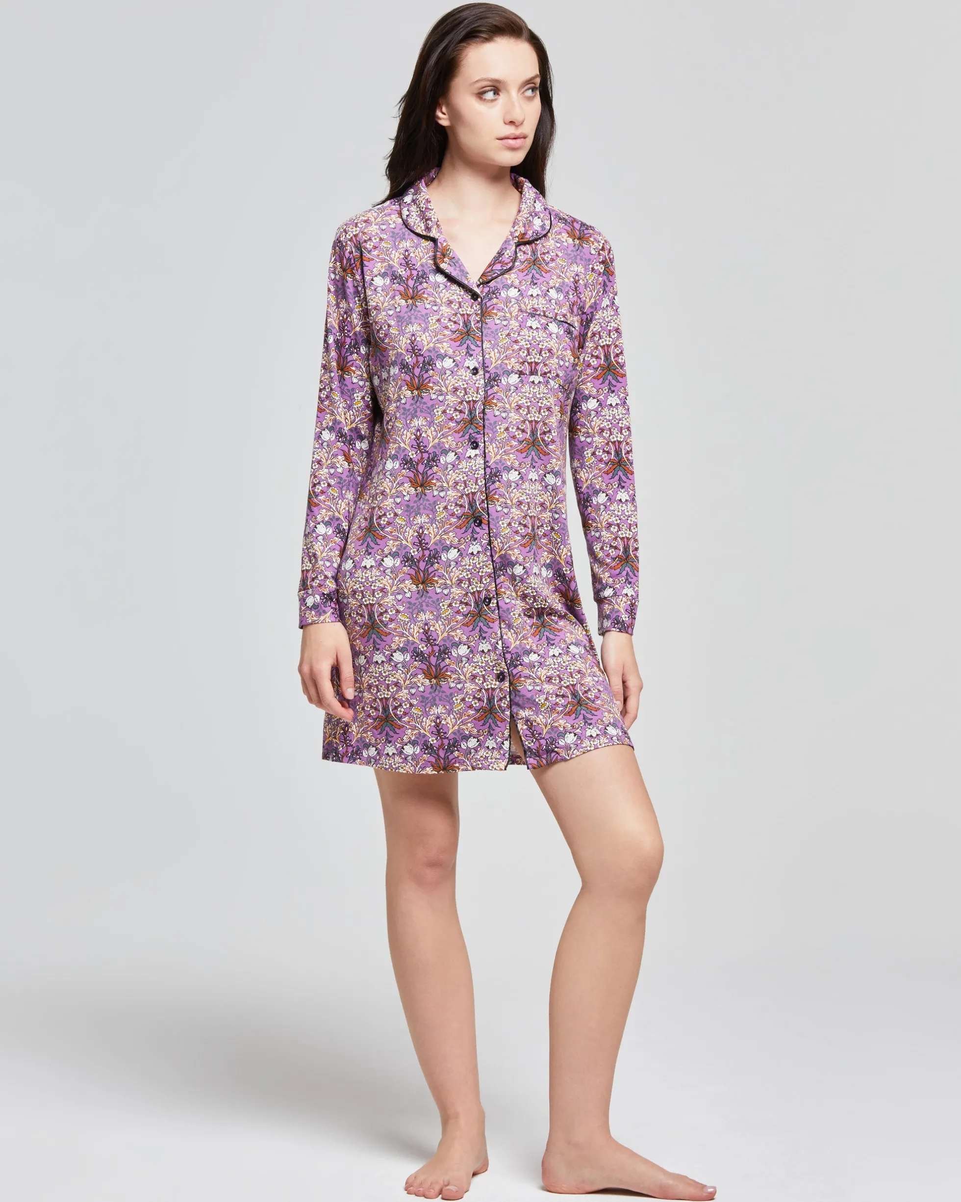 Camicia da notte viscosa Orchidea