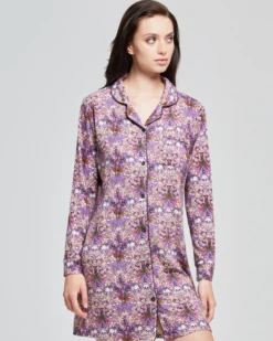 Camicia da notte viscosa Orchidea