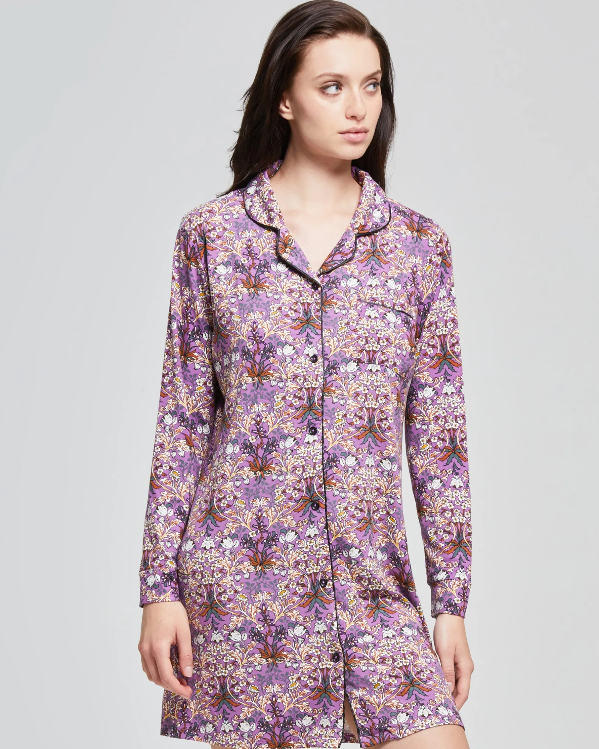 Camicia da notte viscosa Orchidea