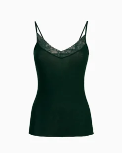 Canotta pizzo in modal cashmere
