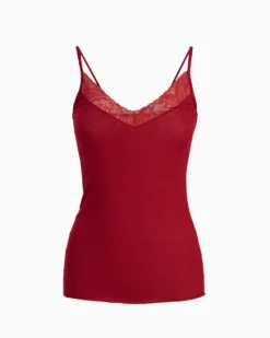 Canotta pizzo in modal cashmere