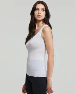 Canotta scollo tondo in modal cashmere