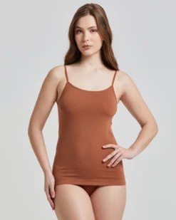 Canotta seamless con spalline sottili