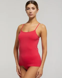 Canotta seamless con spalline sottili