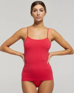 Canotta seamless con spalline sottili