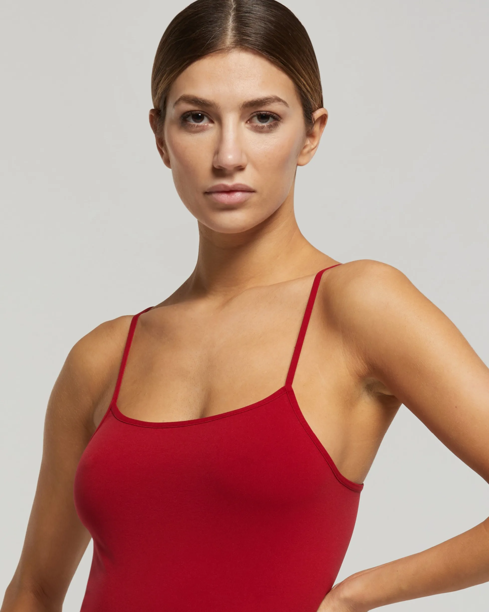 Canotta seamless con spalline sottili