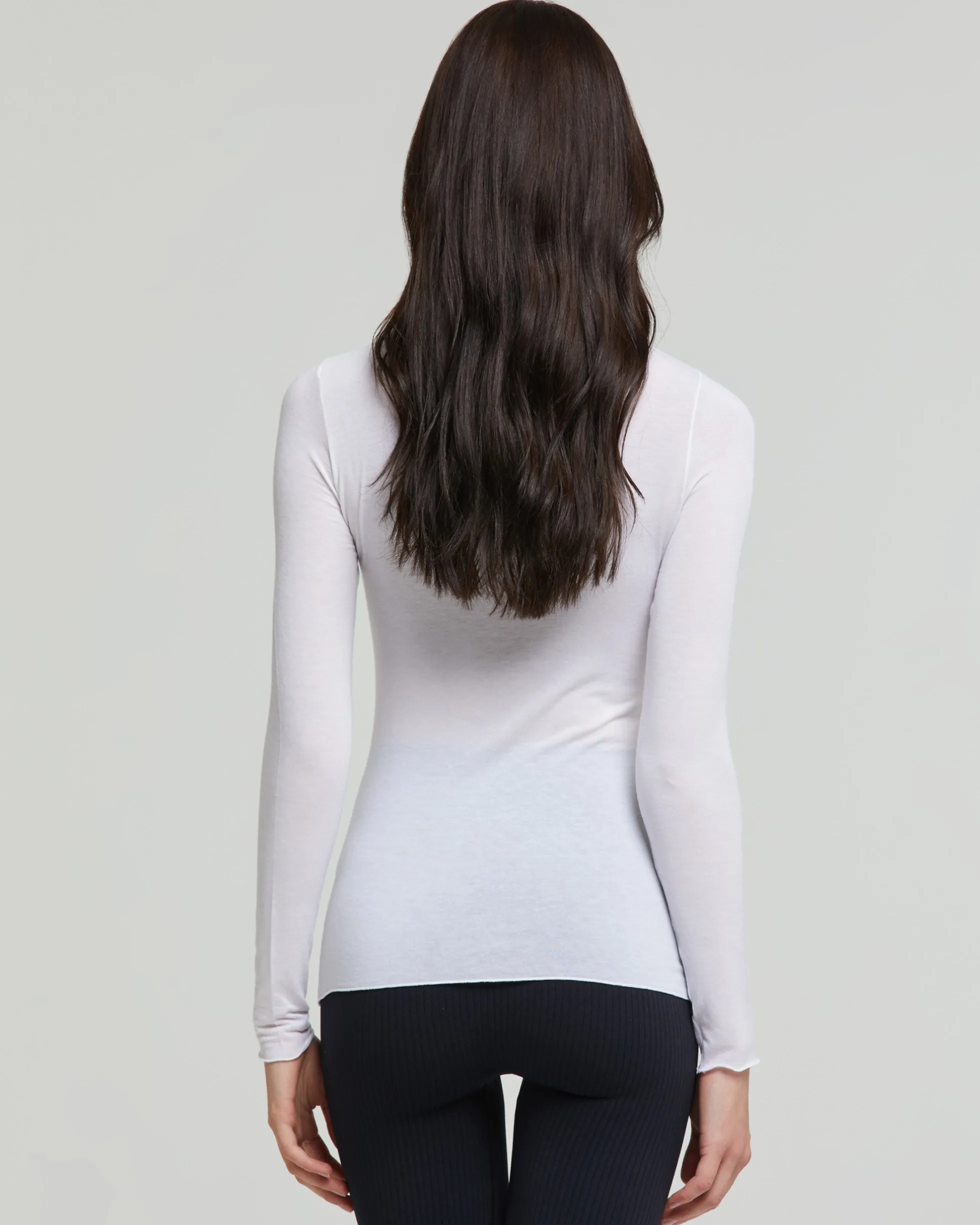 Maglia collo alto in modal cashmere