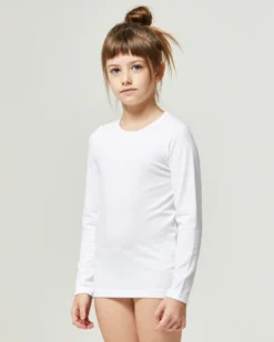 Maglia girocollo a maniche lunghe unisex in caldo cotone