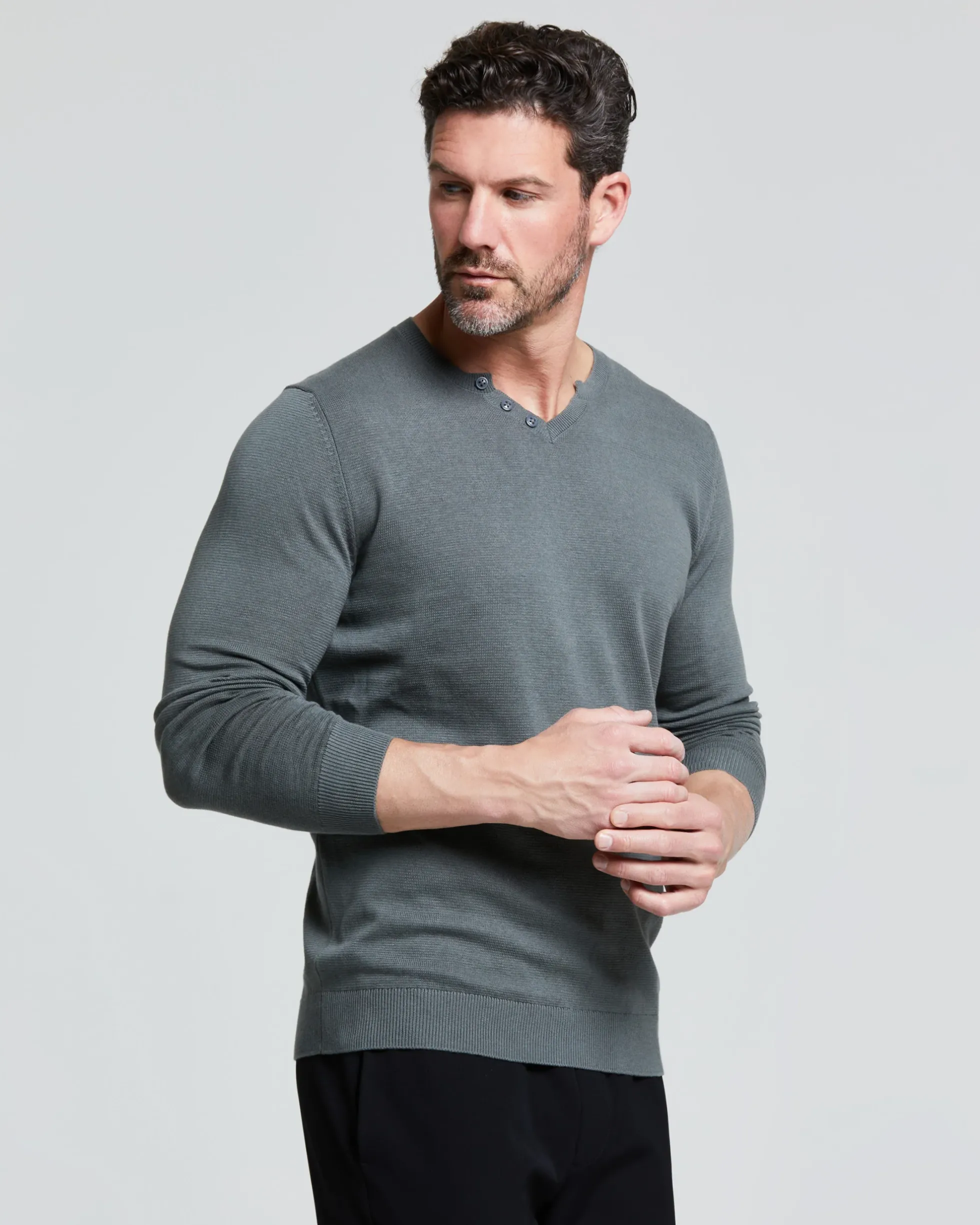 MAGLIA NICOLA SCOLLO A V MANICA LUNGA