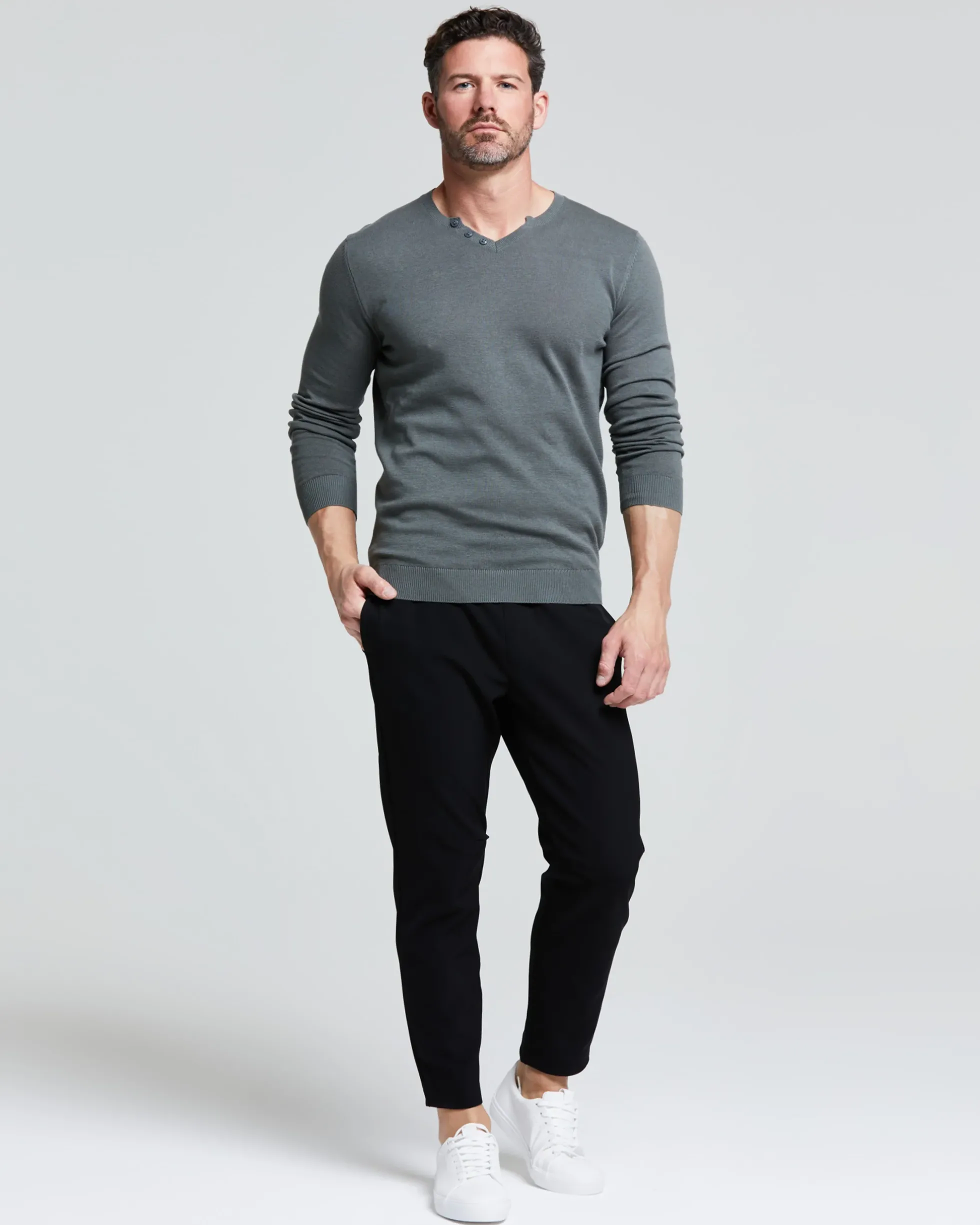 MAGLIA NICOLA SCOLLO A V MANICA LUNGA