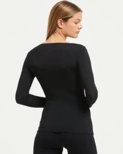 Maglia pizzo in modal cashmere