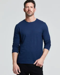 MAGLIA UOMO MANICA LUNGA COTONE FIAMMATO