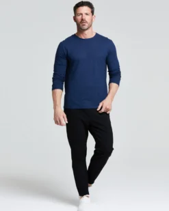 MAGLIA UOMO MANICA LUNGA COTONE FIAMMATO