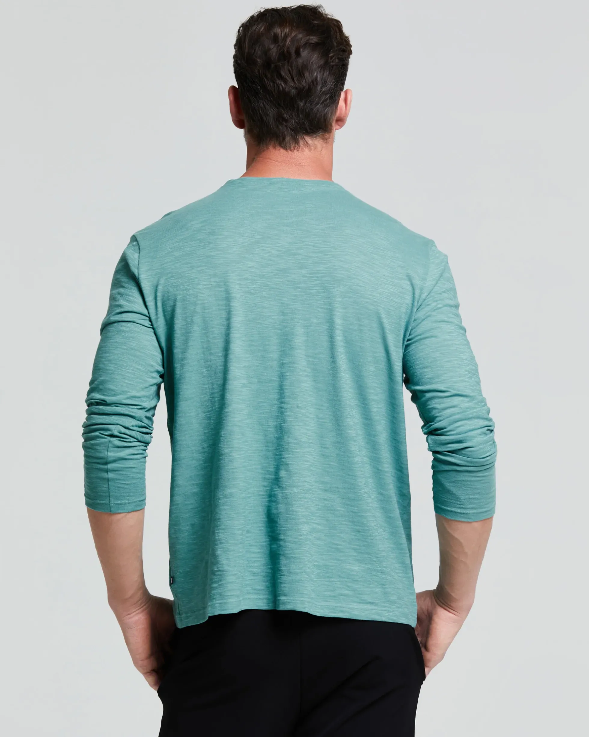 MAGLIA UOMO MANICA LUNGA COTONE FIAMMATO