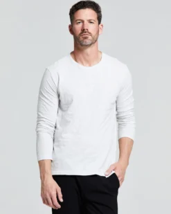 MAGLIA UOMO MANICA LUNGA COTONE FIAMMATO