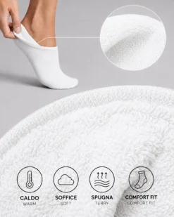 Minicalza cotone con interno soft spugna unisex